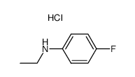 N-ETHYL-P-FLUOROANILINE HYDROCHLORIDE结构式