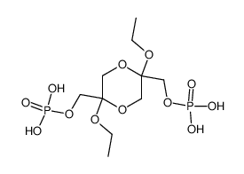2,5-diethoxy-p-dioxane-2,5-dimethanol-O-21-O-51-bisphosphate结构式