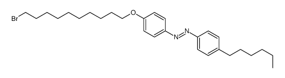 [4-(10-bromodecoxy)phenyl]-(4-hexylphenyl)diazene结构式