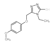 4-乙基-5-[(4-甲氧基苯氧基)甲基]-4H-1,2,4-噻唑-3-硫醇图片