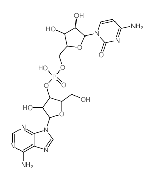 [5-(4-amino-2-oxo-pyrimidin-1-yl)-3,4-dihydroxy-oxolan-2-yl]methoxy-[5-(6-aminopurin-9-yl)-4-hydroxy-2-(hydroxymethyl)oxolan-3-yl]oxy-phosphinic acid结构式