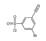 3-溴-5-氰基苯-1-磺酰氯结构式