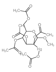 Mannopyranoside, methyl2-C-(acetoxymercuri)-, tetraacetate, b-D- (8CI)结构式