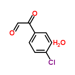 4-Chlorophenylglyoxal hydrate structure