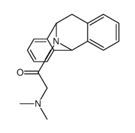 1-(10,11-dihydro-5H-5,10-epiminodibenzo[a,d][7]annulen-12-yl)-2-(dimethylamino)ethan-1-one结构式