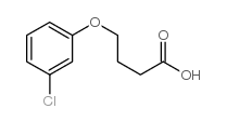 4-(3-氯苯氧基)-丁酸结构式