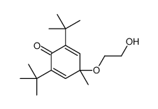 2,6-ditert-butyl-4-(2-hydroxyethoxy)-4-methylcyclohexa-2,5-dien-1-one Structure