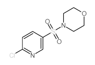 4-(6-氯吡啶-3-磺酰基)-吗啉结构式