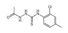 1-acetyl-4-(2-chloro-4-methylphenyl)-3-thiosemicarbazide结构式