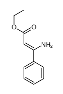 ethyl 3-amino-3-phenylprop-2-enoate结构式