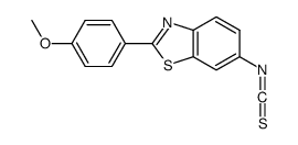 6-isothiocyanato-2-(4-methoxyphenyl)-1,3-benzothiazole结构式