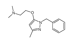 1-Benzyl-5-[2-(dimethylamino)ethoxy]-3-methyl-1H-pyrazole结构式