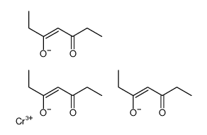 tris(heptane-3,5-dionato-O,O')chromium structure