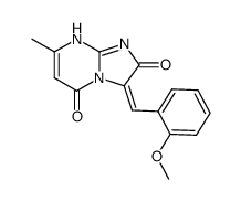 3-(2-methoxy-benzylidene)-7-methyl-1H-imidazo[1,2-a]pyrimidine-2,5-dione结构式