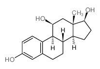 (8S,9S,11S,13S,14S,17S)-13-methyl-6,7,8,9,11,12,14,15,16,17-decahydrocyclopenta[a]phenanthrene-3,11,17-triol structure