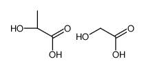 2-hydroxyacetic acid,(2S)-2-hydroxypropanoic acid Structure