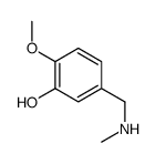 2-methoxy-5-[(methylamino)methyl]phenol Structure