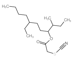 Acetic acid,2-thiocyanato-, 4-ethyl-1-(1-methylpropyl)octyl ester picture