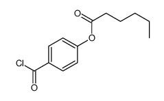 (4-carbonochloridoylphenyl) hexanoate Structure