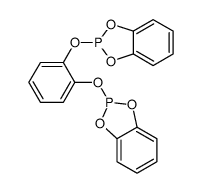 2-[2-(1,3,2-benzodioxaphosphol-2-yloxy)phenoxy]-1,3,2-benzodioxaphosphole结构式