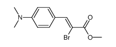 (Z)-2-bromo-3-(4-(dimethylamino)phenyl)acrylic acid methyl ester Structure