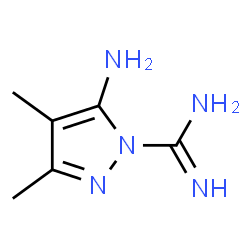 1H-Pyrazole-1-carboximidamide,5-amino-3,4-dimethyl- Structure