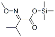 2-(Methoxyimino)-3-methylbutanoic acid trimethylsilyl ester结构式