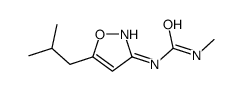 1-methyl-3-[5-(2-methylpropyl)-1,2-oxazol-3-yl]urea结构式