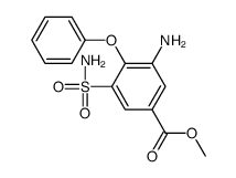 3-Amino-4-phenoxy-5-sulfamoyl-benzoic Acid Methyl Ester结构式