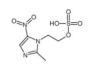 2-(2-methyl-5-nitroimidazol-1-yl)ethyl hydrogen sulfate Structure