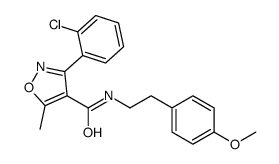 3-(2-chlorophenyl)-N-[2-(4-methoxyphenyl)ethyl]-5-methyl-1,2-oxazole-4-carboxamide Structure