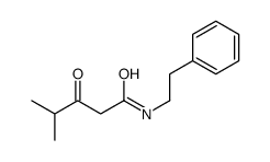 4-methyl-3-oxo-N-(2-phenylethyl)pentanamide结构式