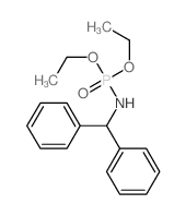 N-diethoxyphosphoryl-1,1-diphenyl-methanamine Structure