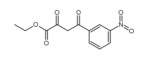 ethyl 4-(3-nitrophenyl)-2,4-dioxobutanoate结构式