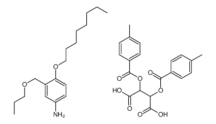 2,3-bis[(4-methylbenzoyl)oxy]butanedioic acid,4-octoxy-3-(propoxymethyl)aniline结构式