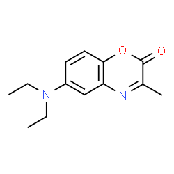 6-(diethylamino)-3-methyl-2H-1,4-benzoxazin-2-one结构式