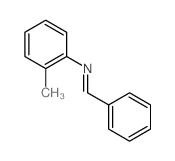 Benzenamine,2-methyl-N-(phenylmethylene)-结构式