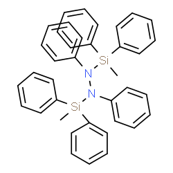 1,2-Bis(methyldiphenylsilyl)-1,2-diphenylhydrazine Structure