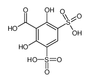 2,6-dihydroxy-3,5-disulfobenzoic acid结构式