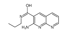 2-amino-N-propyl-1,8-naphthyridine-3-carboxamide结构式