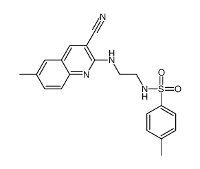Benzenesulfonamide, N-[2-[(3-cyano-6-methyl-2-quinolinyl)amino]ethyl]-4-methyl- (9CI) picture