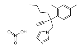 2-(2,4-Dimethyl-phenyl)-2-imidazol-1-ylmethyl-hexanenitrile; compound with nitric acid Structure