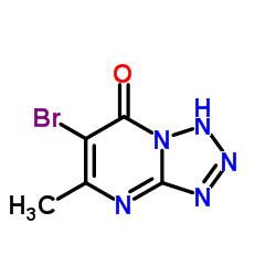 6-Bromo-5-methyltetrazolo[1,5-a]pyrimidin-7(1H)-one结构式