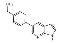 1H-Pyrrolo[2,3-b]pyridine,5-(4-ethylphenyl)-(9CI) Structure