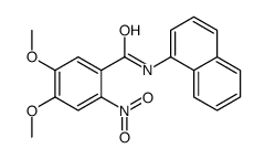 4,5-dimethoxy-N-naphthalen-1-yl-2-nitrobenzamide结构式