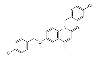 1-(4-Chloro-benzyl)-6-(4-chloro-benzyloxy)-4-methyl-1H-quinolin-2-one Structure