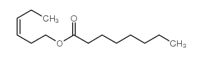 (Z)-3-hexen-1-yl octanoate structure