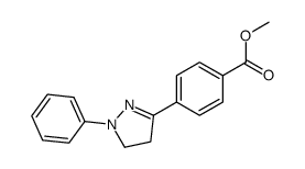 methyl 4-(2-phenyl-3,4-dihydropyrazol-5-yl)benzoate Structure