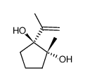 1-isopropenyl-2-methyl-cyclopentane-1r,2t-diol Structure
