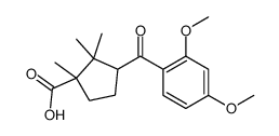 3-(2,4-dimethoxybenzoyl)-1,2,2-trimethylcyclopentane-1-carboxylic acid Structure